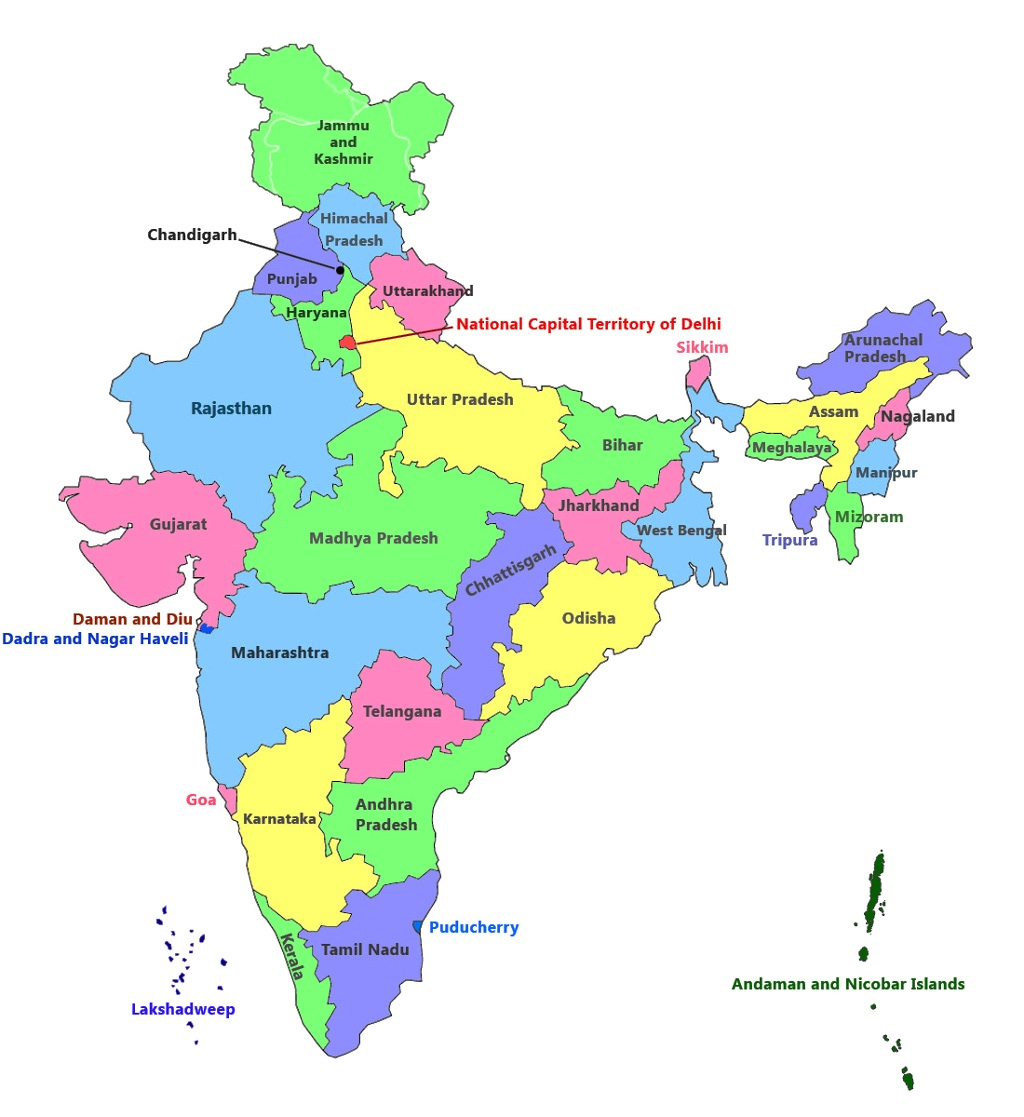 All India Network Map - Saharan Packers and Movers
